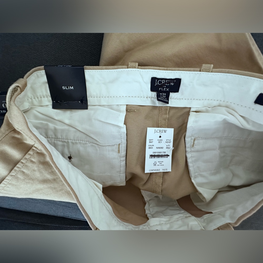 J.Crew Factory Slim-fit flex chino pant Size W30/L32 - Picture 11 of 11